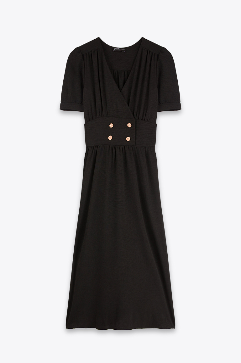 ROBE MI LONGUE A BOUTONS