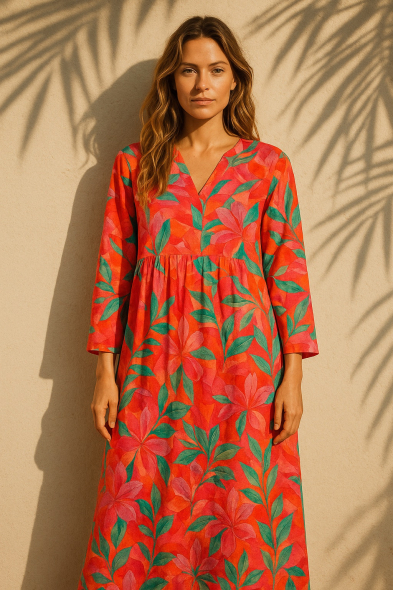 ROBE LONGUE IMPRIMÉE