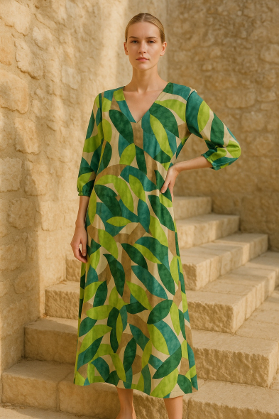 ROBE LONGUE IMPRIMÉE