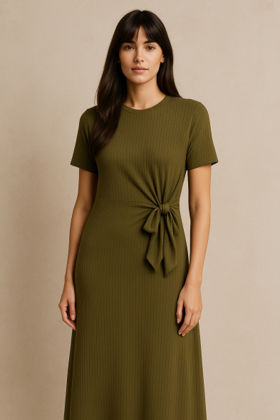 ROBE EN MAILLE À NOEUD