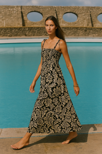 ROBE IMPRIMÉE À BRETELLES