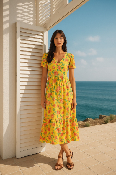 ROBE LONGUE IMPRIMÉE