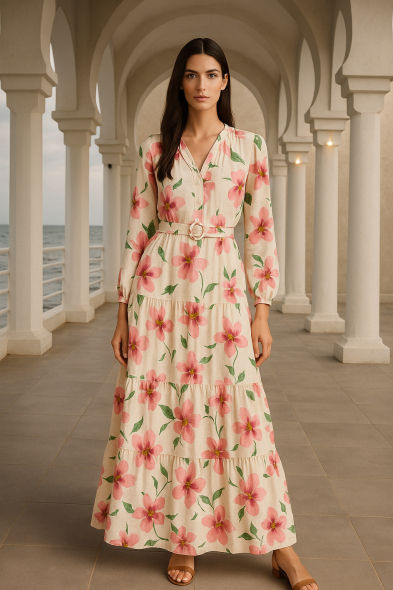 ROBE LONGUE IMPRIMÉE