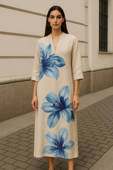ROBE LONGUE IMPRIMÉE