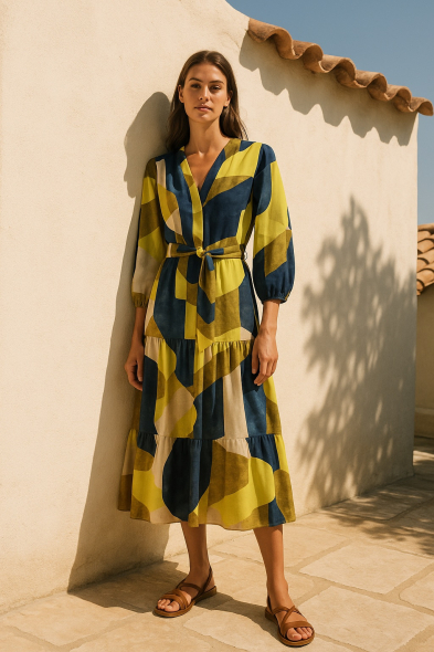 ROBE LONGUE IMPRIMÉE