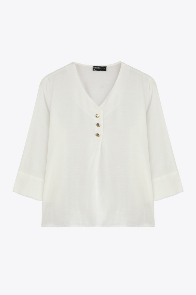 BLOUSE À BOUTONS