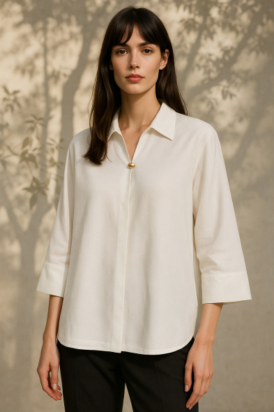 BLOUSE À MANCHES 3/4