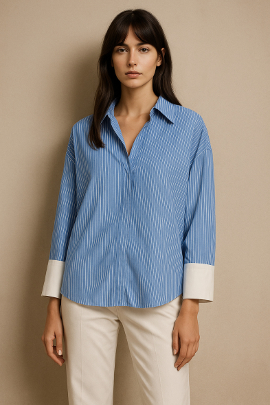 BLOUSE À RAYURES