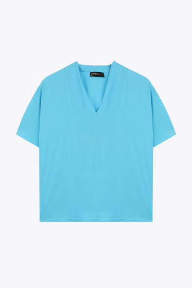 BLOUSE À COL EN V