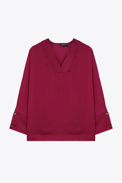 BLOUSE À COL EN V