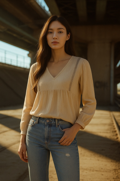 BLOUSE DÉCOLLETÉE