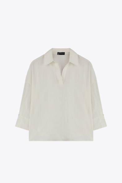 BLOUSE À MANCHES 3/4