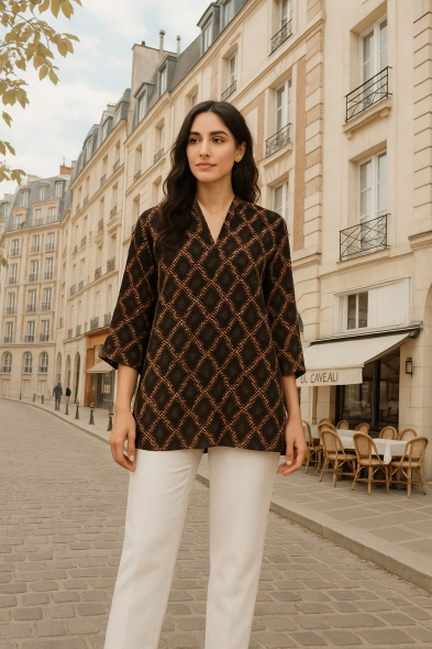 BLOUSE IMPRIMÉ GÉO