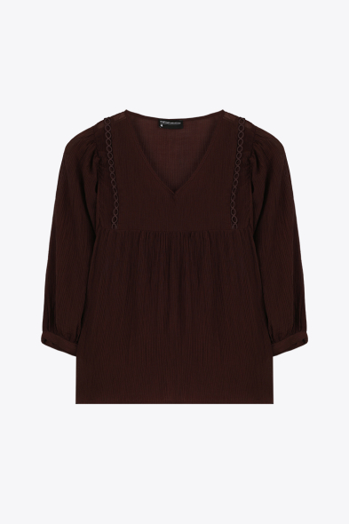 BLOUSE À DÉTAILS AJOURÉS
