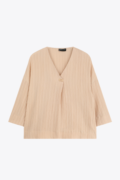 BLOUSE À COL EN V
