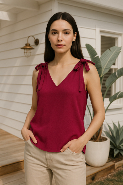 BLOUSE À NŒUDS