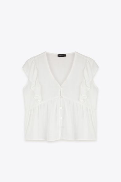 CHEMISE À VOLANTS
