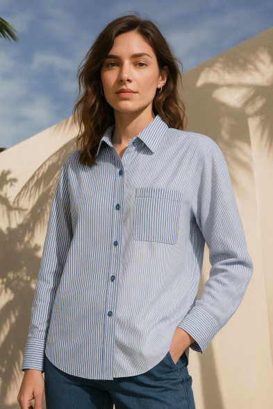 CHEMISE À RAYURES