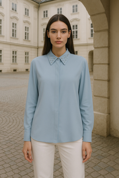 CHEMISE PERLÉE