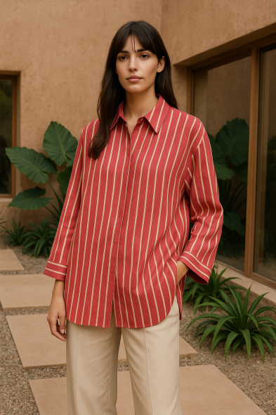 CHEMISE À RAYURES