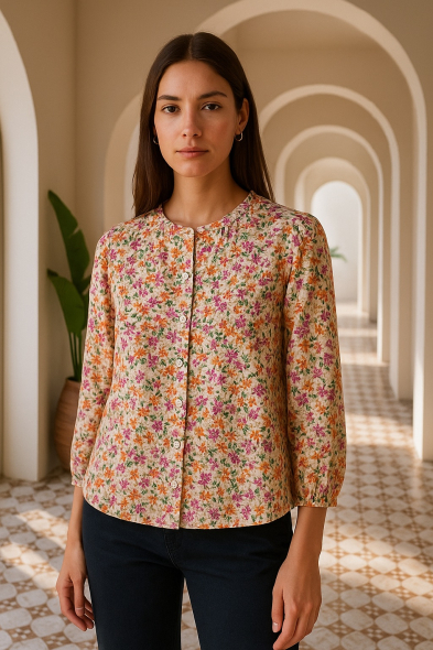 CHEMISE À IMPRIMÉ FLEURI