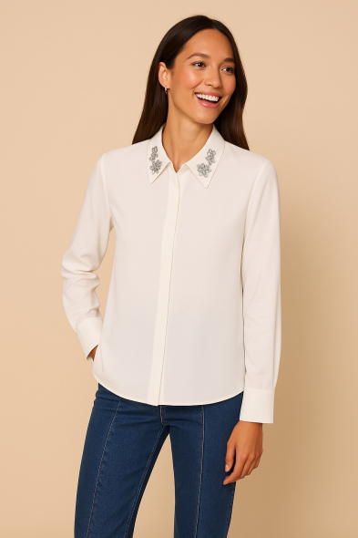 CHEMISE À PERLES
