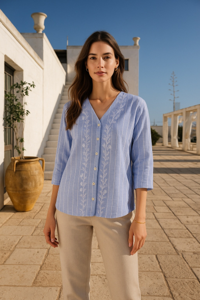 CHEMISE À RAYURES
