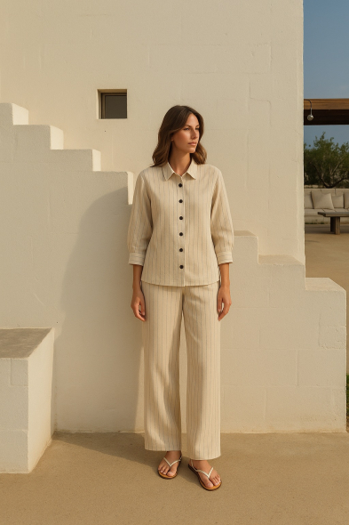PANTALON À RAYURES