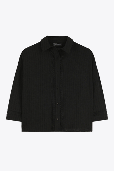 CHEMISE À DÉTAILS EN DENTELLE