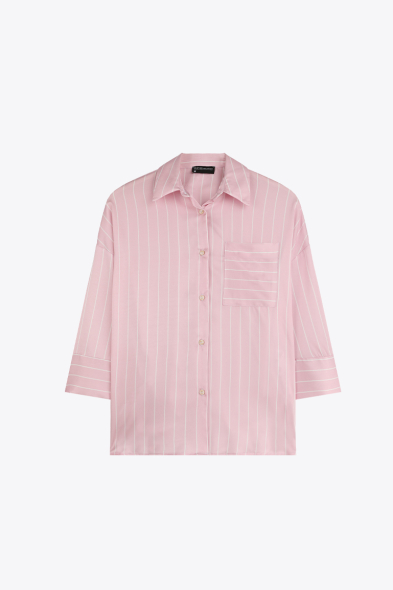 CHEMISE RAYÉE À BOUTONS