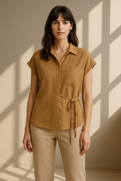 CHEMISE À LACETS