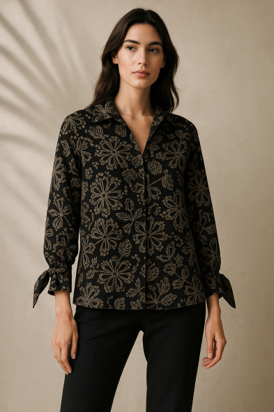 CHEMISE À IMPRIMÉ RELIEF