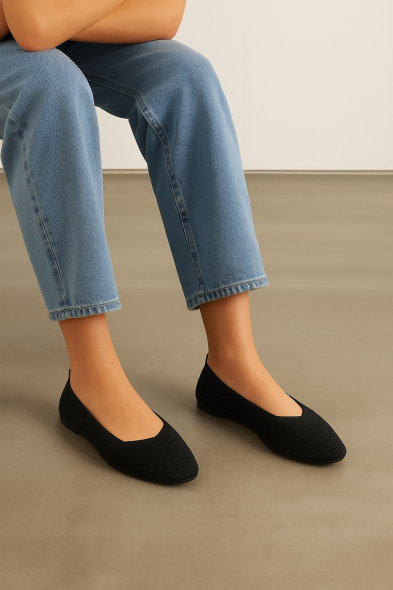 BALLERINES EN MAILLE