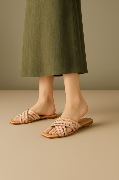 SANDALES À BRIDES CROISÉES