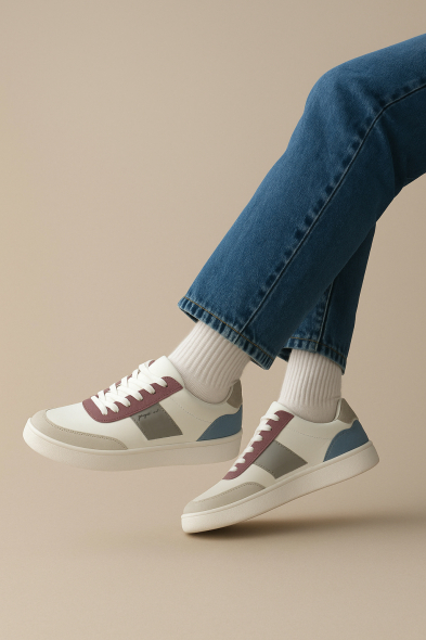 SNEAKERS CONTRASTÉES