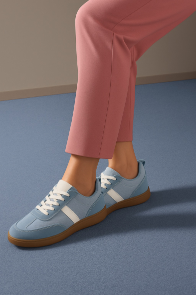 BASKETS BLEU GOMME