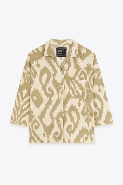 SUR-CHEMISE EN MAILLE IMPRIMÉE