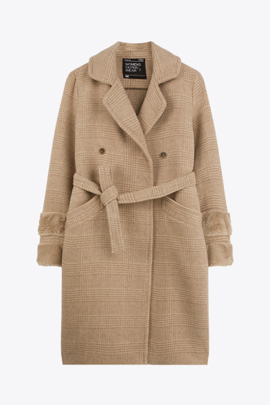 MANTEAU À CARREAUX 