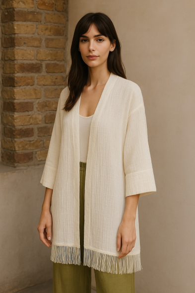 GILET À FRANGES