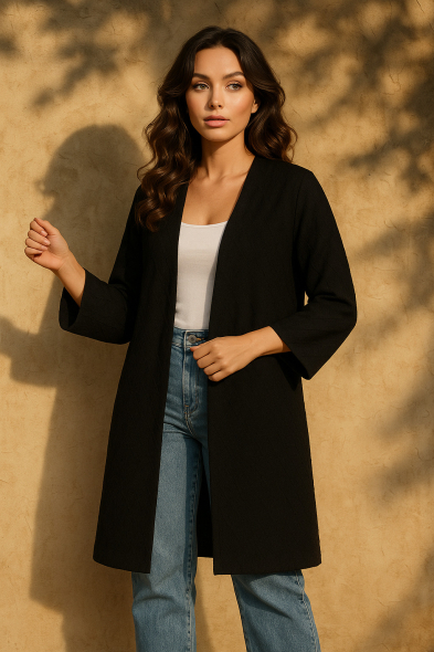 KIMONO À DÉTAILS AJOURÉS