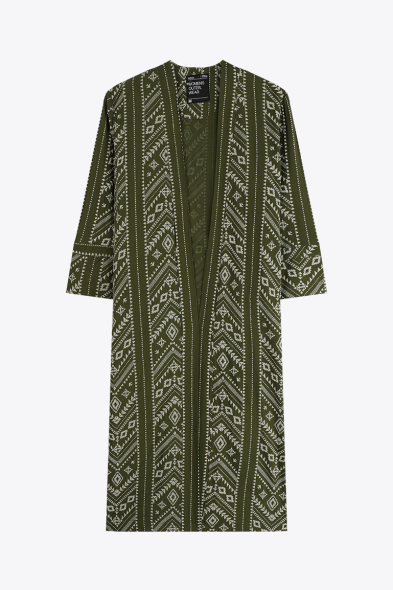 KIMONO À IMPRIMÉ EN RELIEF