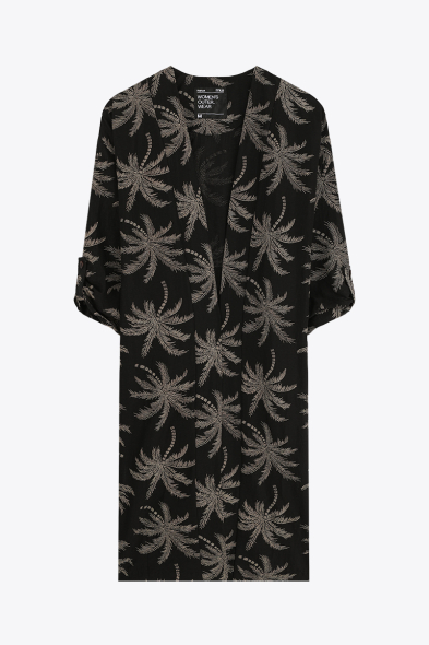 KIMONO À IMPRIMÉ EN RELIEF