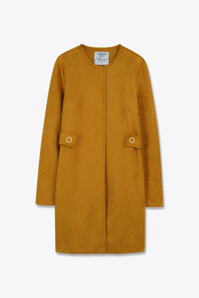 MANTEAU EFFET DAIM