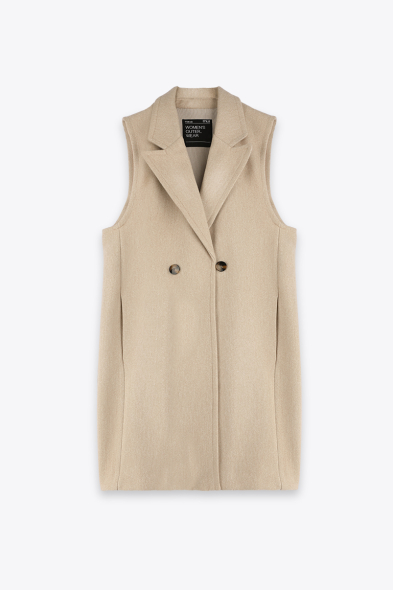 MANTEAU DOUX SANS MANCHES