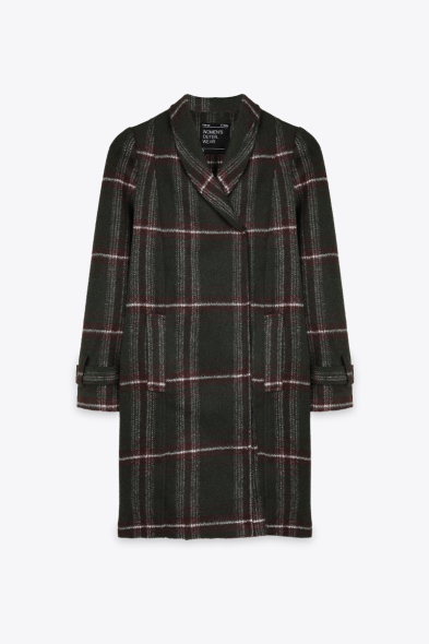 MANTEAU À CARREAUX
