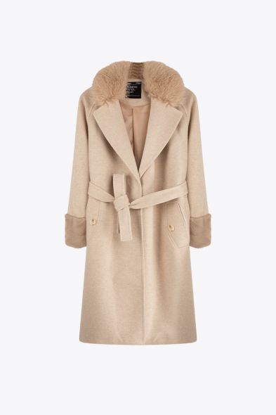 MANTEAU MI-LONGUE À CEINTURE