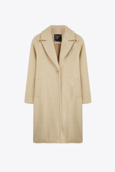 MANTEAU MI-LONGUE À REVERS
