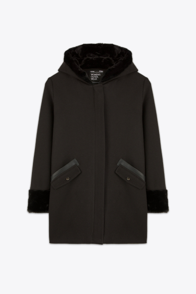 MANTEAU MI-LONGUE À CAPUCHE