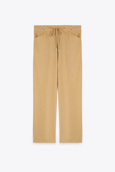 PANTALON À DENTELLE 