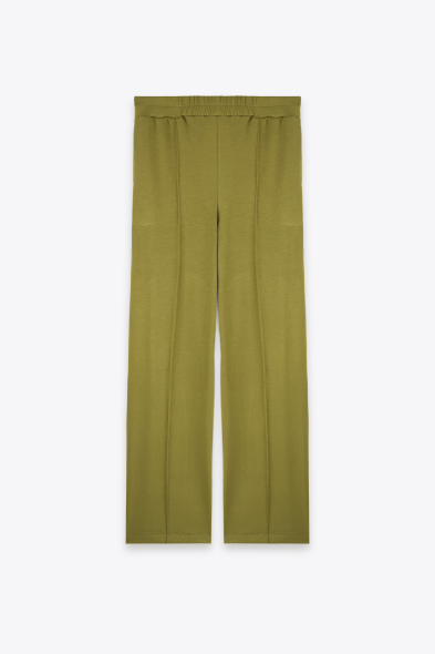 PANTALON DROIT À PLIS
